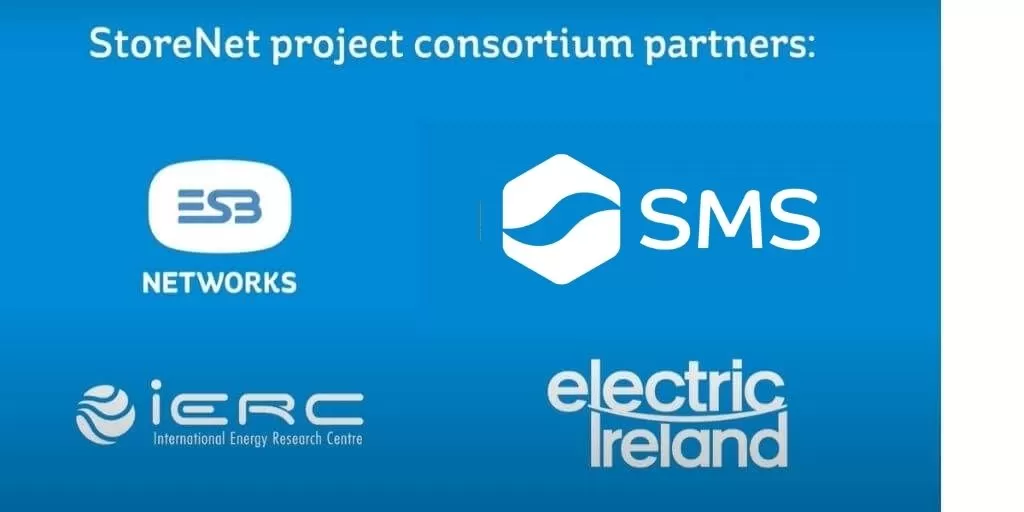 Storenet projects consortium partners: Networks, SMS, IERC, electric Ireland