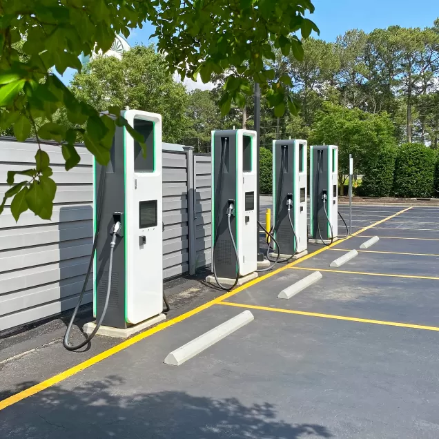 Electric car charging points