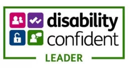 Image showing the Disability Confident leader logo
