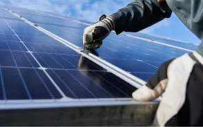 Installing solar panel