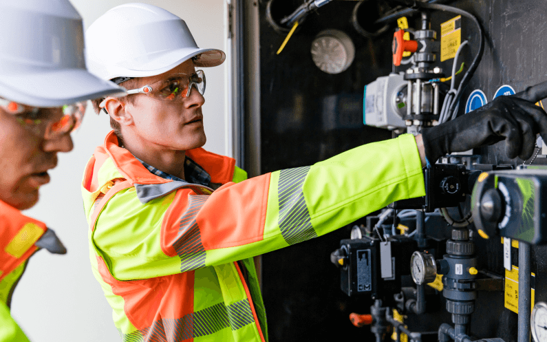 Image showing meter assist managers at work