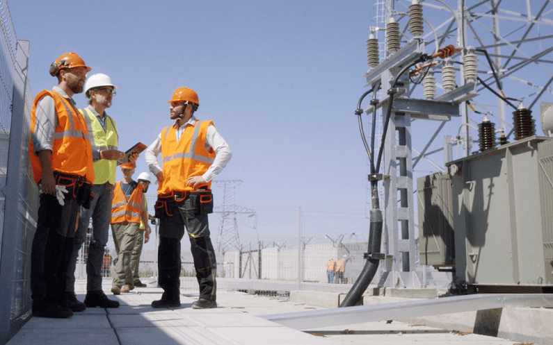 Image showing a team of workers at a cell site