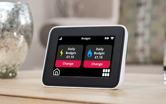 an image showing a Smart Meter display within a home