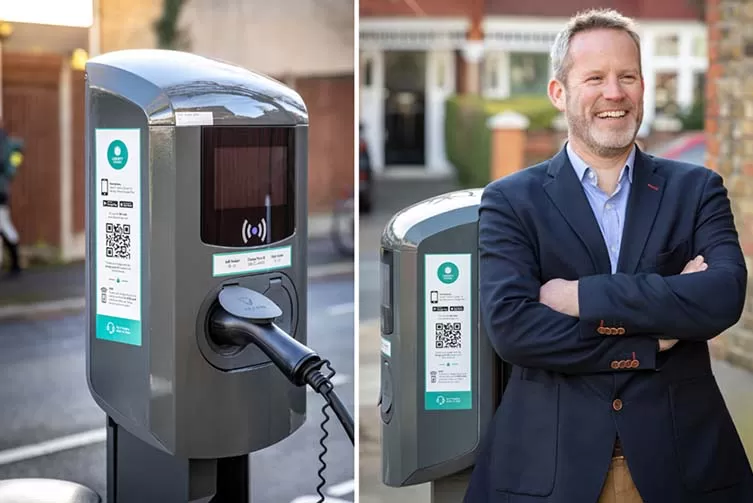 On-street EV charge point