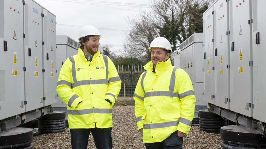 Battery storage site