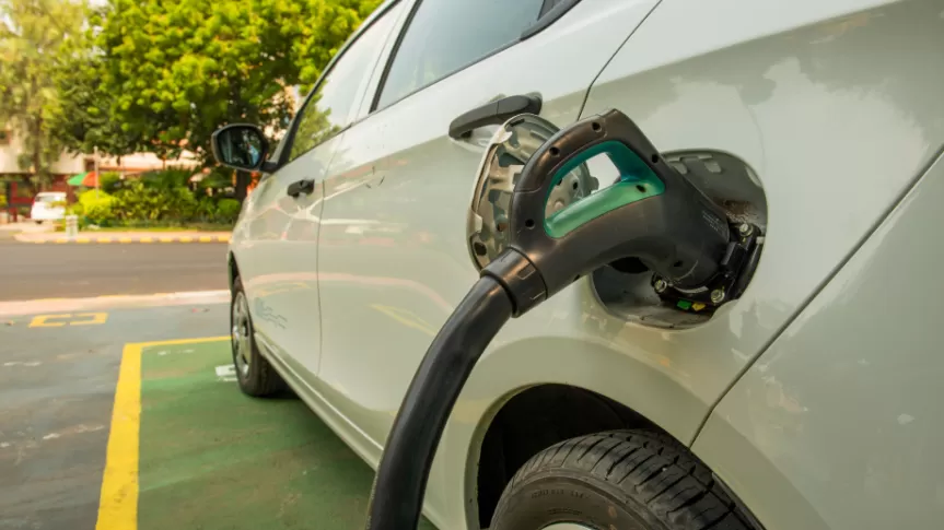 EV charging at a workplace