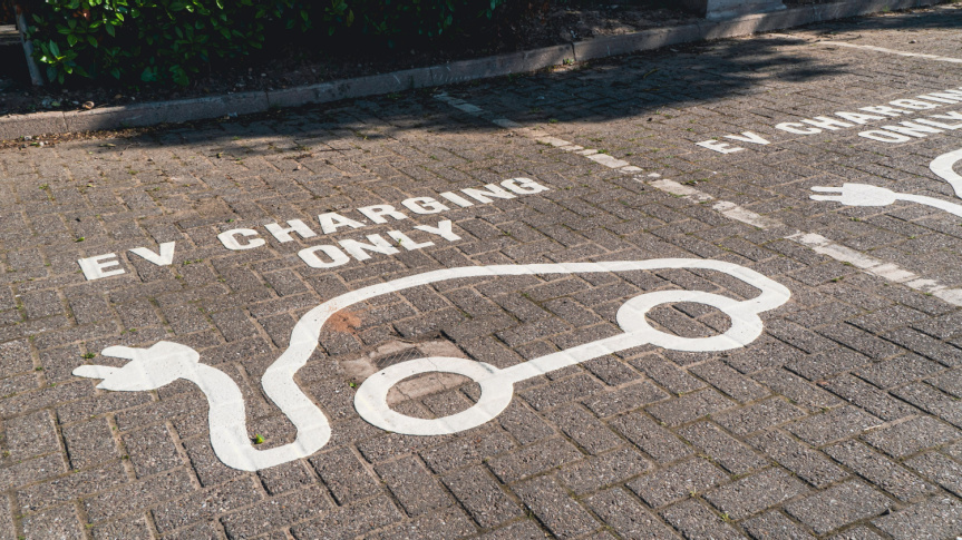 EV charging sign